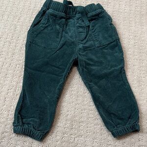Hanna Andersson Forest Green Corduroy Joggers